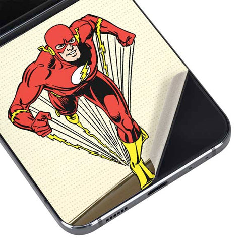 DC Comics The Flash Classic Art Sprint Pose Galaxy Z Flip5 5G Skin