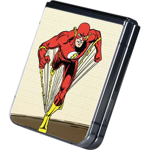 DC Comics The Flash Classic Art Sprint Pose Galaxy Z Flip5 5G Skin