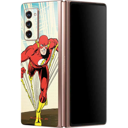 DC Comics The Flash Classic Art Sprint Pose Galaxy Z Fold2 5G Skin