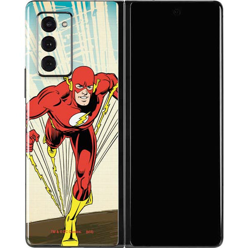 DC Comics The Flash Classic Art Sprint Pose Galaxy Z Fold2 5G Skin