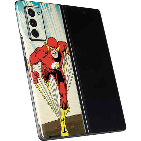 DC Comics The Flash Classic Art Sprint Pose Galaxy Z Fold2 5G Skin