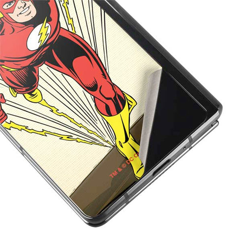 DC Comics The Flash Classic Art Sprint Pose Galaxy Z Fold2 5G Skin