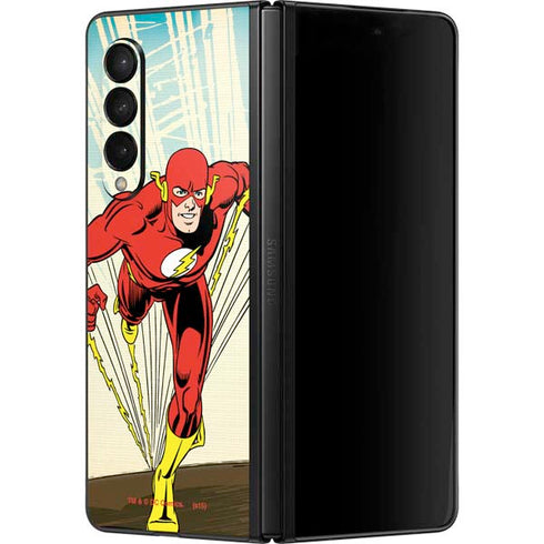 DC Comics The Flash Classic Art Sprint Pose Galaxy Z Fold3 5G Skin