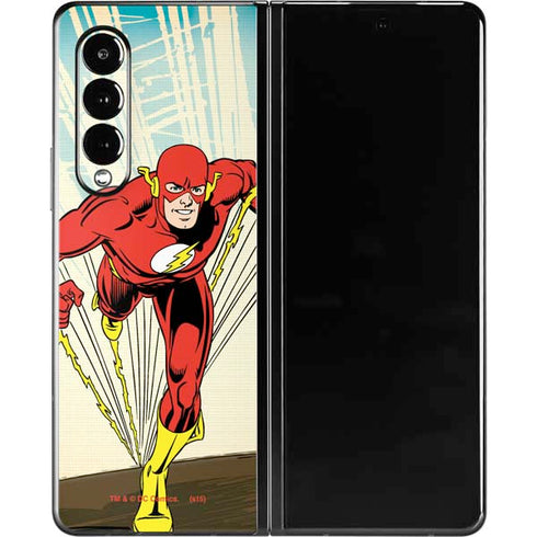 DC Comics The Flash Classic Art Sprint Pose Galaxy Z Fold3 5G Skin