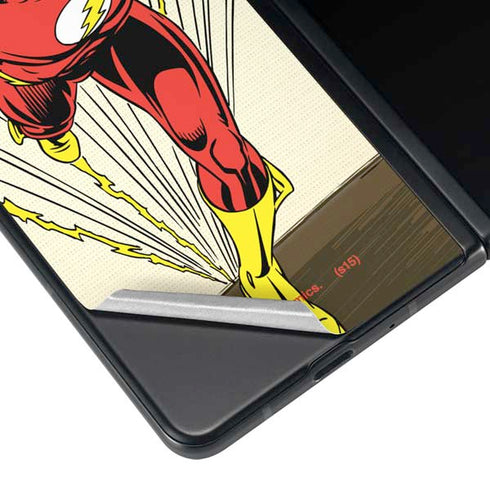 DC Comics The Flash Classic Art Sprint Pose Galaxy Z Fold4 5G Skin