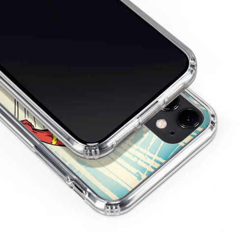 DC Comics The Flash Classic Art Sprint Pose iPhone 11 Clear Case