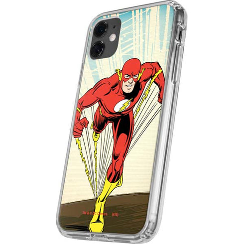 DC Comics The Flash Classic Art Sprint Pose iPhone 11 Clear Case