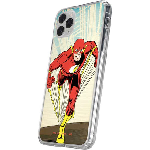 DC Comics The Flash Classic Art Sprint Pose iPhone 11 Pro Clear Case