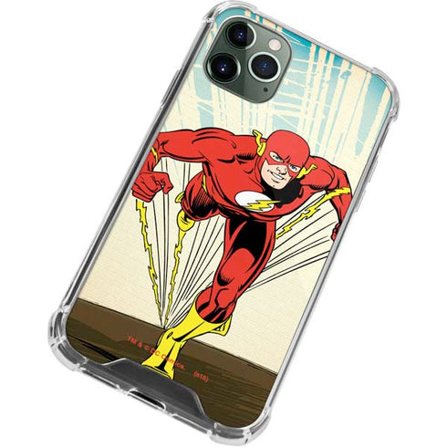 DC Comics The Flash Classic Art Sprint Pose iPhone 12 Pro Clear Case