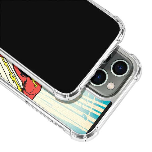 DC Comics The Flash Classic Art Sprint Pose iPhone 13 Pro Max Clear Case