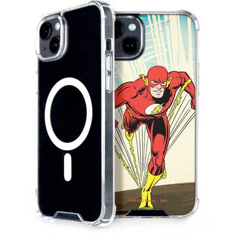 DC Comics The Flash Classic Art Sprint Pose iPhone 14 Plus MagSafe Case