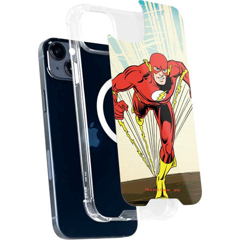 DC Comics The Flash Classic Art Sprint Pose iPhone 15 Plus MagSafe Case