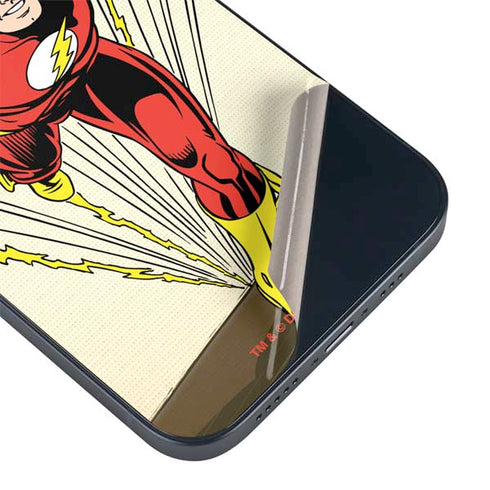 DC Comics The Flash Classic Art Sprint Pose iPhone 14 Plus Skin