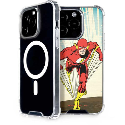 DC Comics The Flash Classic Art Sprint Pose iPhone 15 Pro MagSafe Case