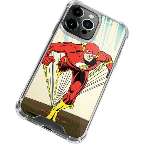 DC Comics The Flash Classic Art Sprint Pose iPhone 15 Pro Max Clear Case