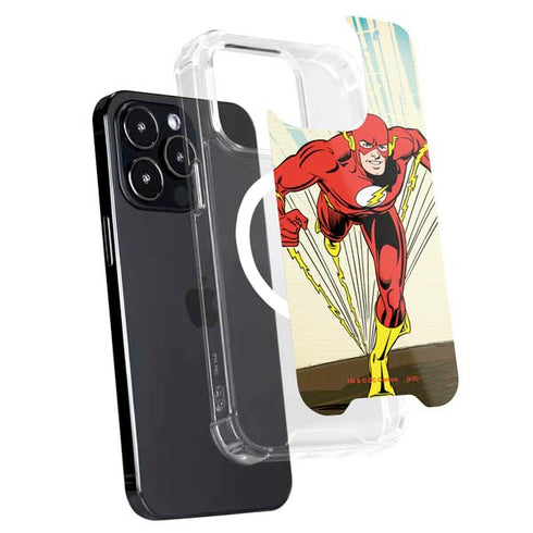 DC Comics The Flash Classic Art Sprint Pose iPhone 15 Pro Max MagSafe Case