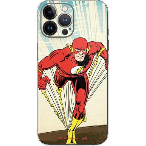 DC Comics The Flash Classic Art Sprint Pose iPhone 14 Pro Max Skin