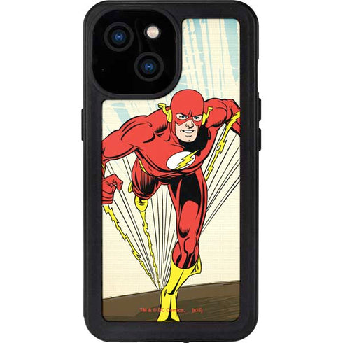 DC Comics The Flash Classic Art Sprint Pose iPhone 15 Waterproof Case