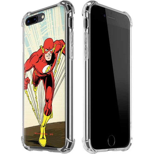 DC Comics The Flash Classic Art Sprint Pose iPhone 7/8 Plus Clear Case