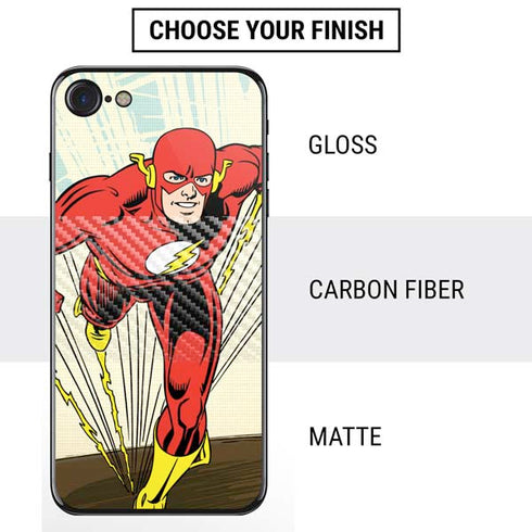 DC Comics The Flash Classic Art Sprint Pose iPhone SE (2nd & 3rd Gen) Skin