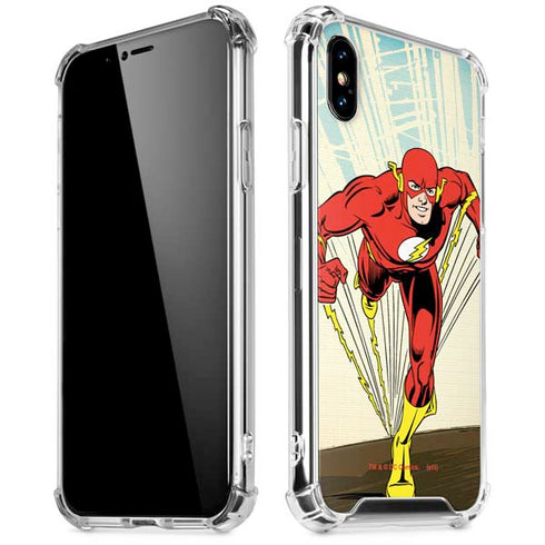 DC Comics The Flash Classic Art Sprint Pose iPhone XS Max Clear Case