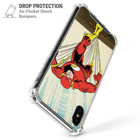 DC Comics The Flash Classic Art Sprint Pose iPhone XS Max Clear Case