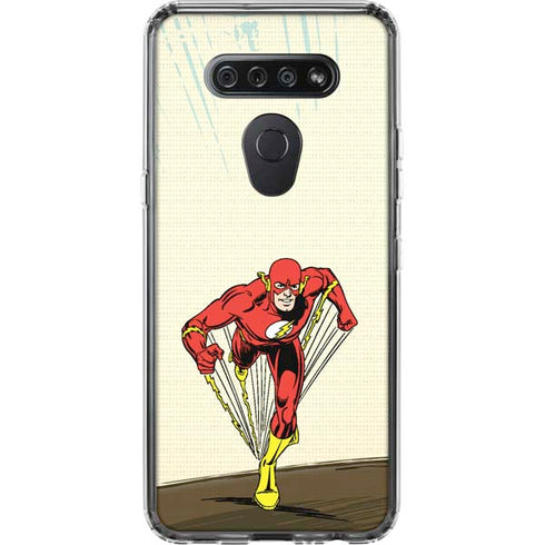DC Comics The Flash Classic Art Sprint Pose LG K51/Q51 Clear Case