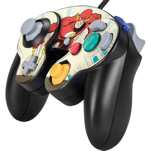 DC Comics The Flash Classic Art Sprint Pose Nintendo GameCube Controller Skin