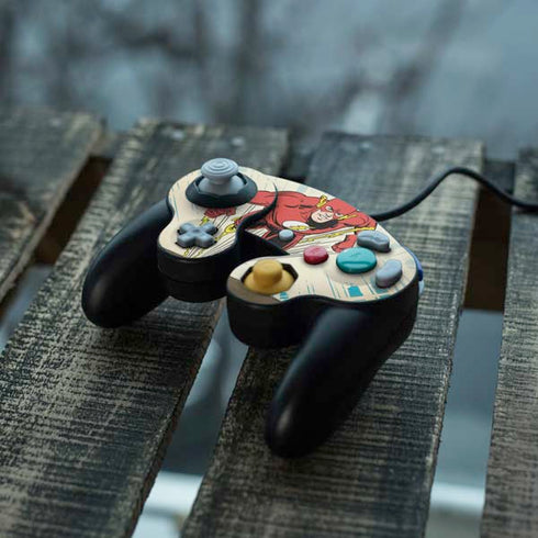 DC Comics The Flash Classic Art Sprint Pose Nintendo GameCube Controller Skin