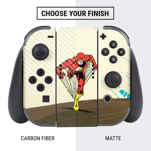 DC Comics The Flash Classic Art Sprint Pose Nintendo Switch Bundle Skin
