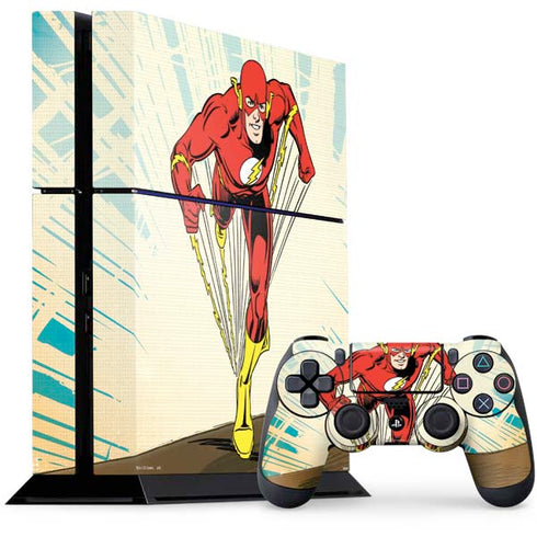 DC Comics The Flash Classic Art Sprint Pose PS4 Console and Controller Bundle Skin