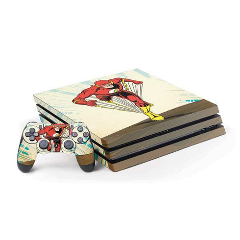 DC Comics The Flash Classic Art Sprint Pose PS4 Pro Bundle Skin