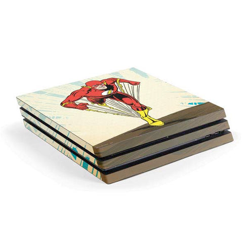 DC Comics The Flash Classic Art Sprint Pose PS4 Pro Console Skin