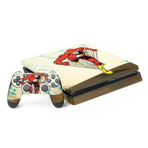 DC Comics The Flash Classic Art Sprint Pose PS4 Slim Bundle Skin