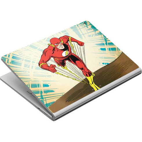 DC Comics The Flash Classic Art Sprint Pose Surface Book Skin
