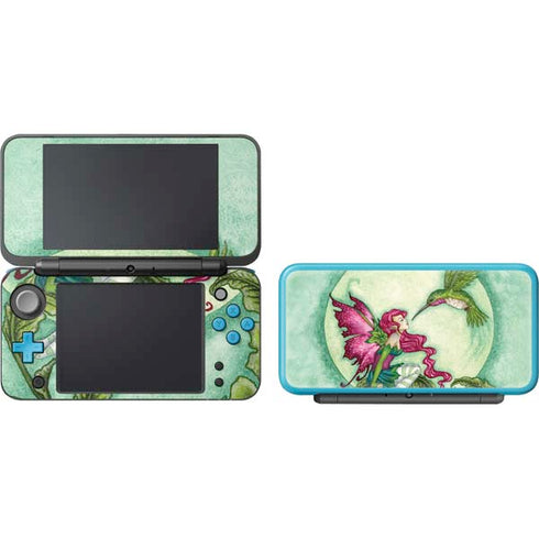 Amy Brown Flirting Fairy and Hummingbird Nintendo 2DS XL (2017) Skin