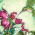 Amy Brown Flirting Fairy and Hummingbird Nintendo 2DS XL (2017) Skin