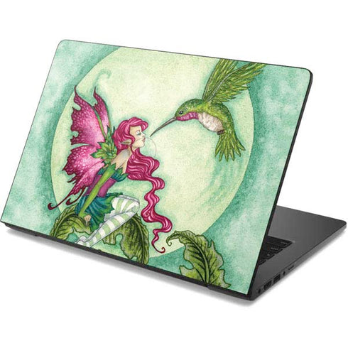 Amy Brown Flirting Fairy and Hummingbird Dell Chromebook Skin