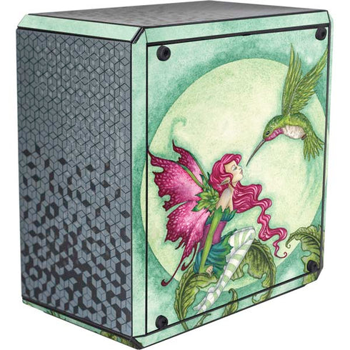 Amy Brown Flirting Fairy and Hummingbird Cooler Master MasterBox Q300L Mini Tower Skin