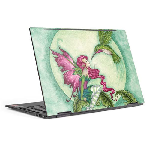 Amy Brown Flirting Fairy and Hummingbird HP Envy Skin