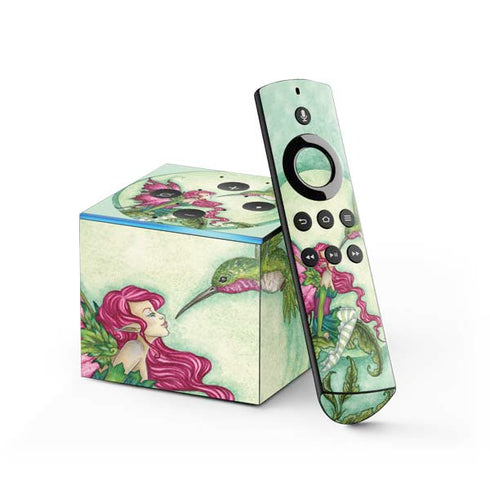 Amy Brown Flirting Fairy and Hummingbird Fire TV Cube Skin