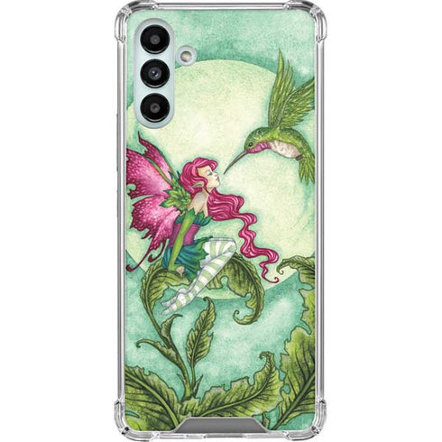 Amy Brown Flirting Fairy and Hummingbird Galaxy A13 5G Clear Case