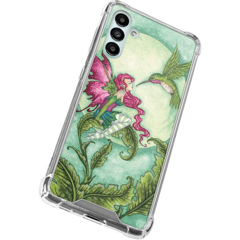 Amy Brown Flirting Fairy and Hummingbird Galaxy A13 5G Clear Case