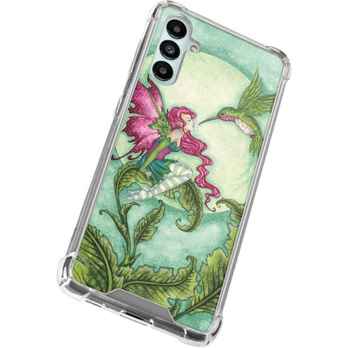 Flirting Fairy and Hummingbird by Amy Brown Galaxy A15 5G Clear Case