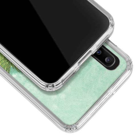 Amy Brown Flirting Fairy and Hummingbird Galaxy A20 Clear Case