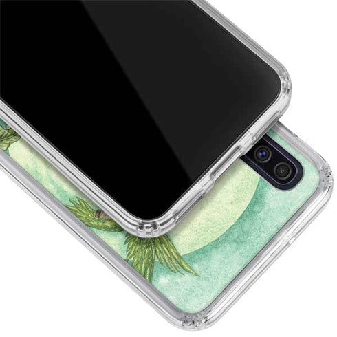 Amy Brown Flirting Fairy and Hummingbird Galaxy A50 Clear Case