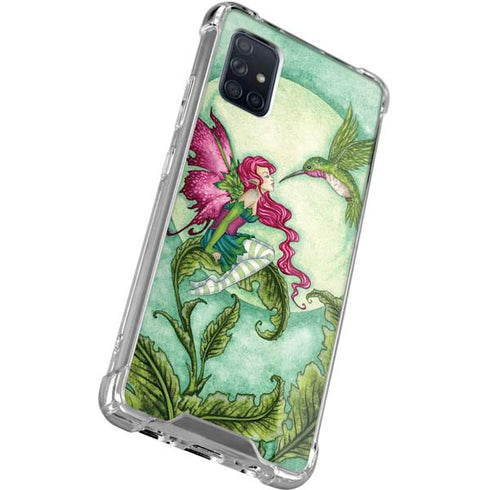 Amy Brown Flirting Fairy and Hummingbird Galaxy A71 5G Clear Case