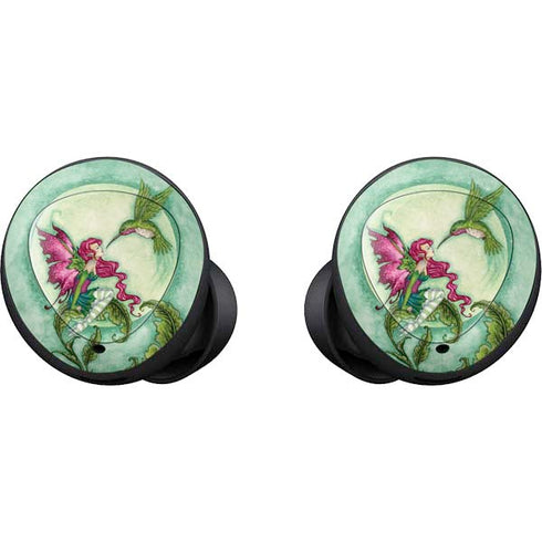 Amy Brown Flirting Fairy and Hummingbird Galaxy Buds Skin