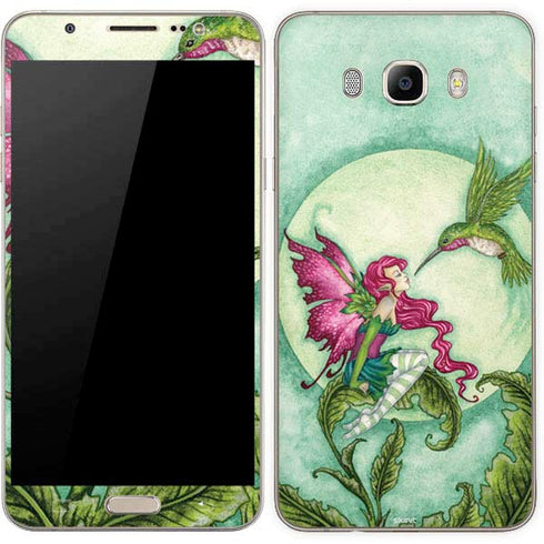 Amy Brown Flirting Fairy and Hummingbird Galaxy J7 Skin
