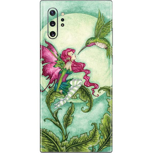 Amy Brown Flirting Fairy and Hummingbird Galaxy Note 10 Plus Skin